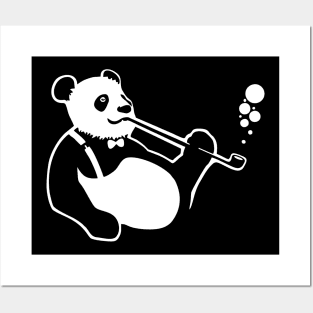 Smoking Panda Posters and Art